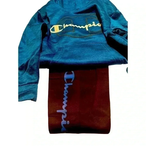 Champion Boy's 2 Piece Hoodie & Jogger Active Set (Blue&Black) - Picture 2 of 7